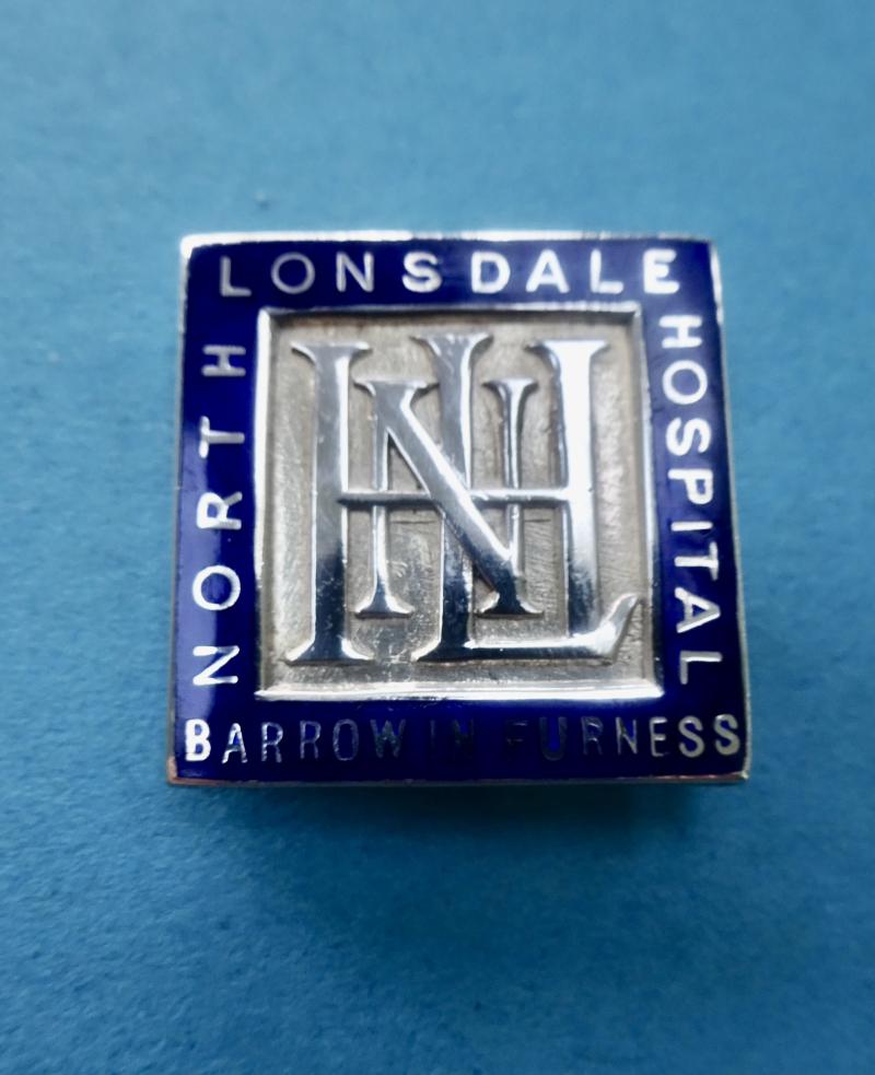North Lonsdale Hospital,Barrow in Furness, silver Nurses badge